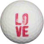 Golfballen WS9900139 set van 3 met print "Love"