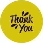 Golfballen set van 3 met print "Thank you"