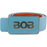 BOB golfriem met licht blauwe buckle