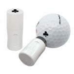 Golfbal stempel klaver zwart