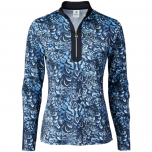 Silja dames polo Feathery print
