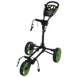 Fastfold flat golftrolley zwart groen