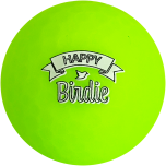 Golfballen WS9900145 set van 3 met de Print "Happy Birdie"