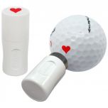 Golfbal stempel hart rood
