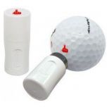 Golfbal stempel vinger rood