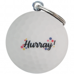 Golfbal sleutelhanger Hurray!