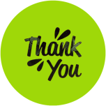 Golfballen WS9900076 set van 3 met print "Thank you"