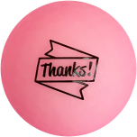 Golfballen WS9900079 set van 3 met print "Thanks"