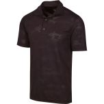 Greg Norman ML75 Shark Textured Jacquard polo Zwart