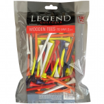 Legend LE6-268351 multicolour wooden tees, 2 3/4 inch - 70 mm